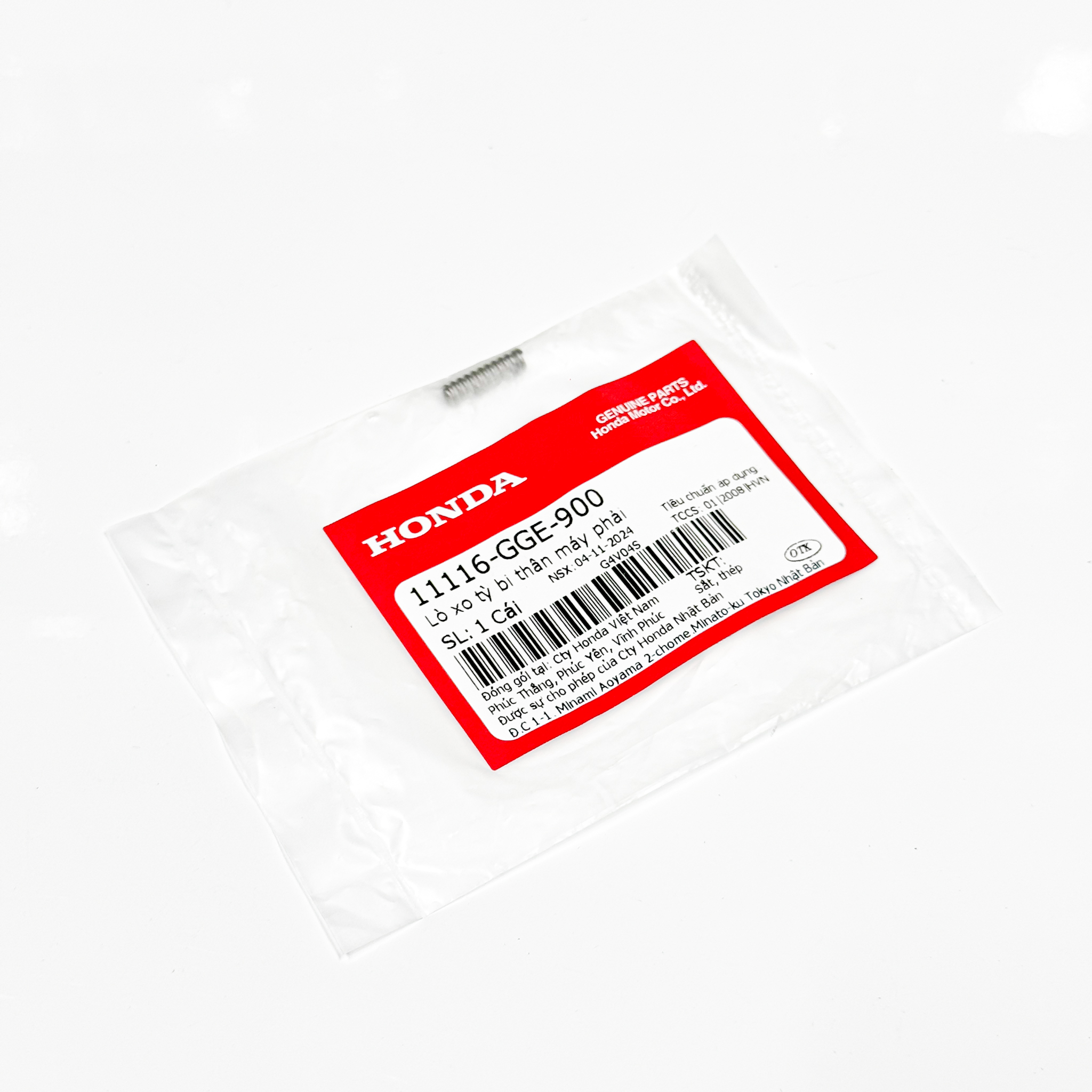 11116-GGE-900 | Lò xo tỳ bi thân máy phải | SPG,BRG PUSH