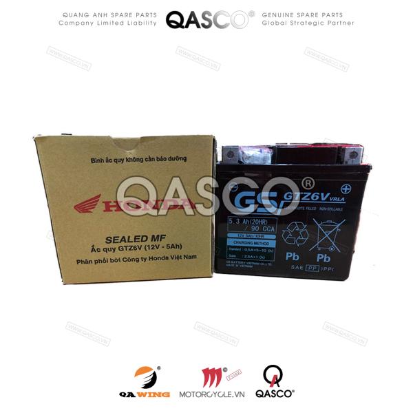31500-K01-901 | Bình ắc quy GTZ6V HONDA K01 dùng nhiều dòng xe(31500K01901) | BATTERY(GTZ6V)(GS YUASA)