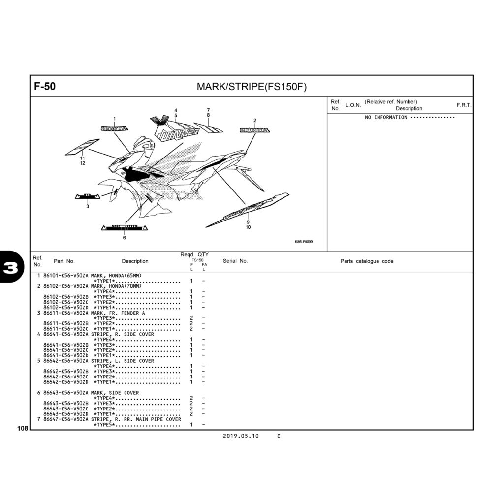 F50 | Tem xe – Decal xe (FS150F) | Winner X | | QASCO Co., Ltd (Quang ...
