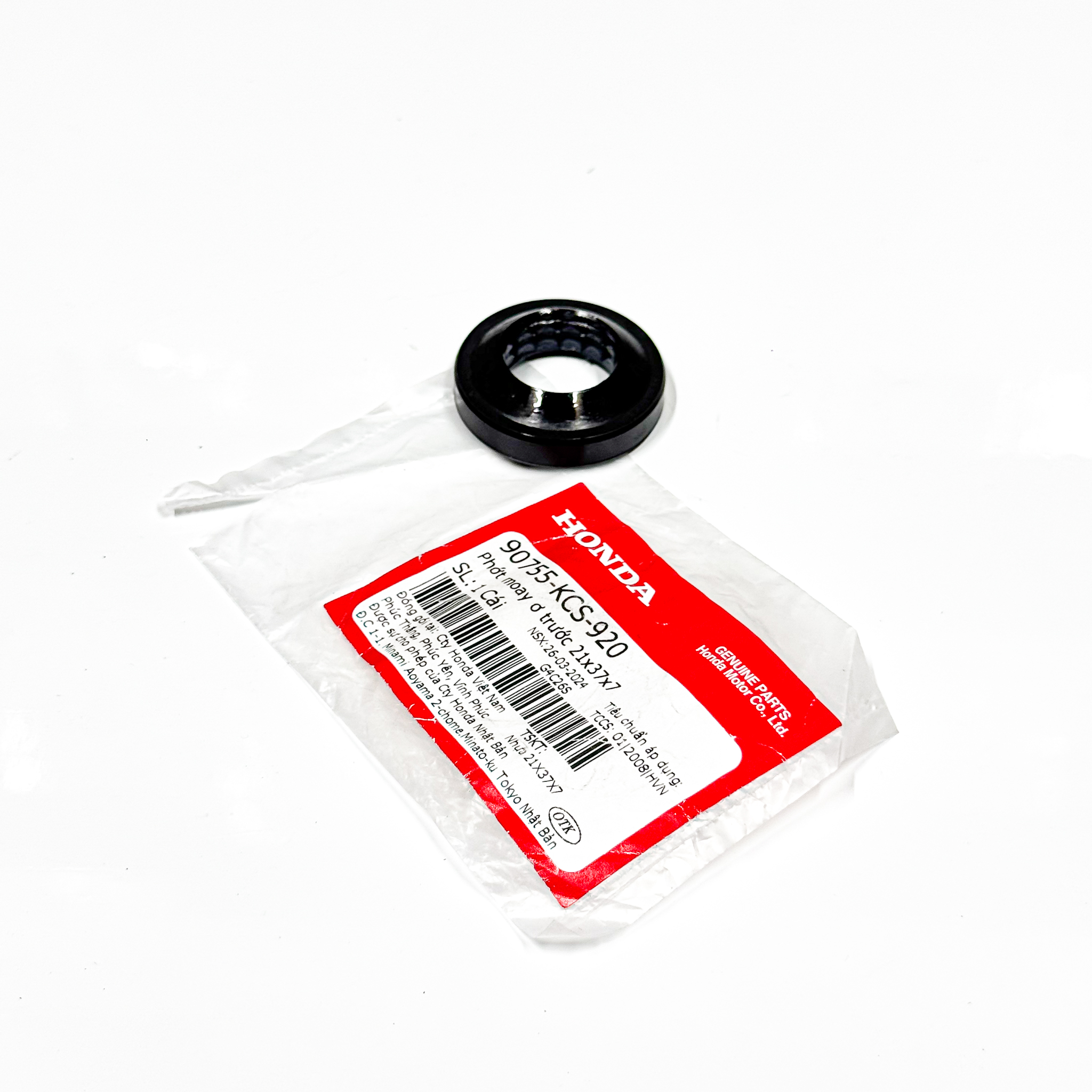 90755-KCS-920 | Phớt moay ơ trước 21x37x7 | OIL SEAL 21X37X7