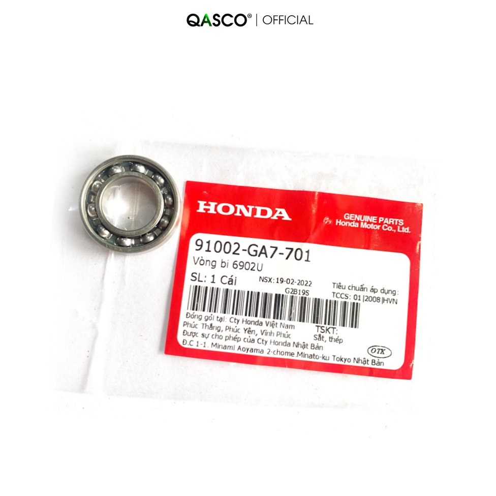 91002-GA7-701 | Vòng bi 6902U HONDA AIR BLADE và nhiều dòng xe ga (91002GA7701) | BEARING,RADIALBALL,6902U(NACHI