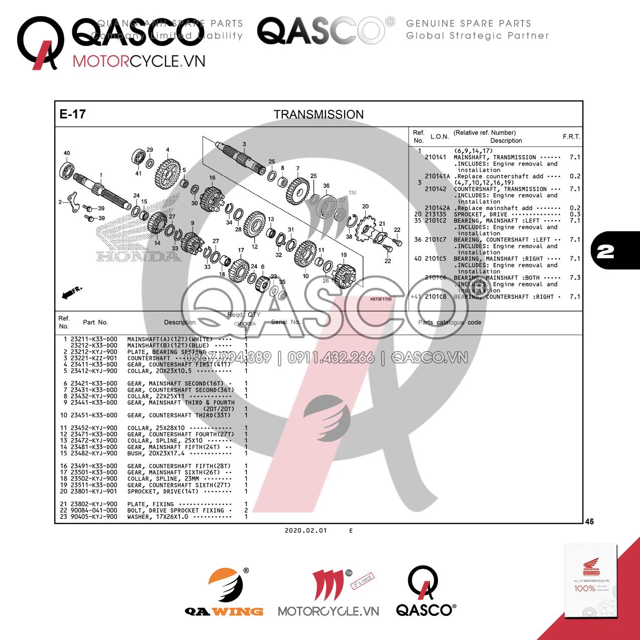 E17 | TRANSMISSION | REBEL 300