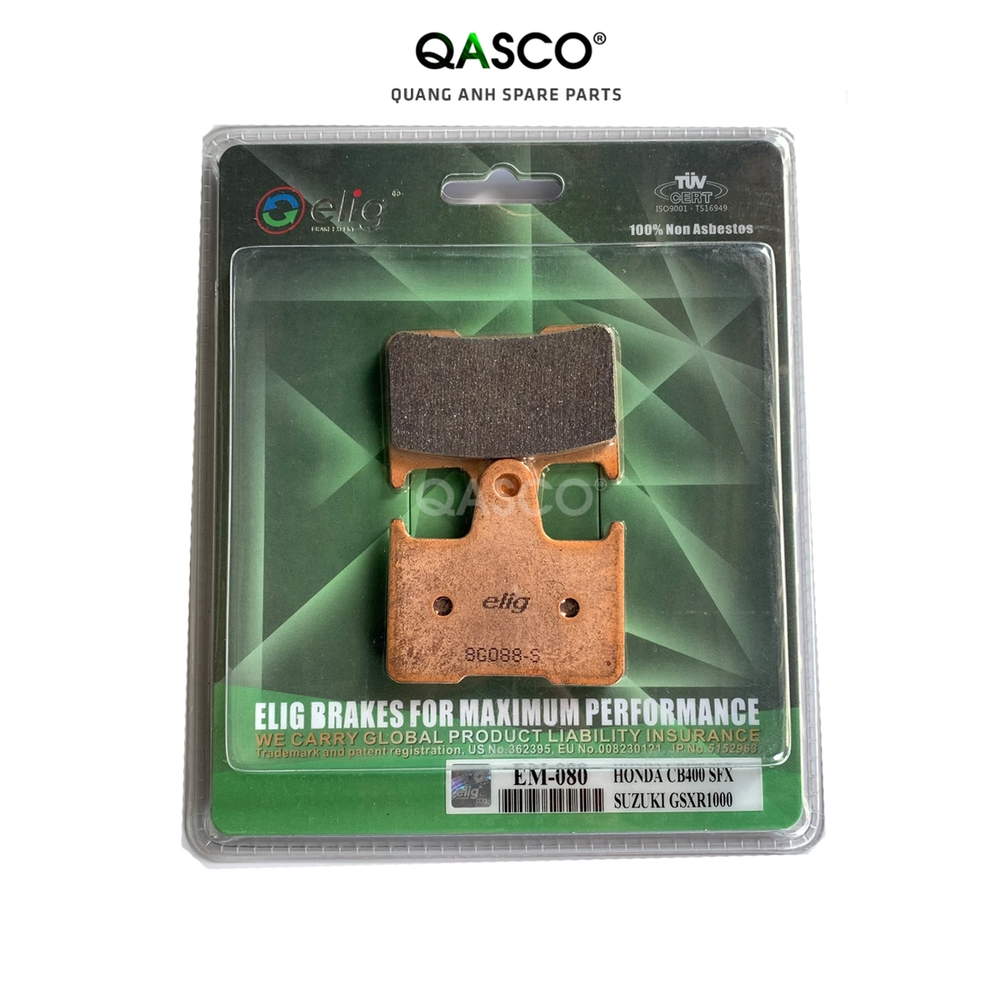 Má phanh (bố thắng) sau xe motor ELIG Sinter EM080