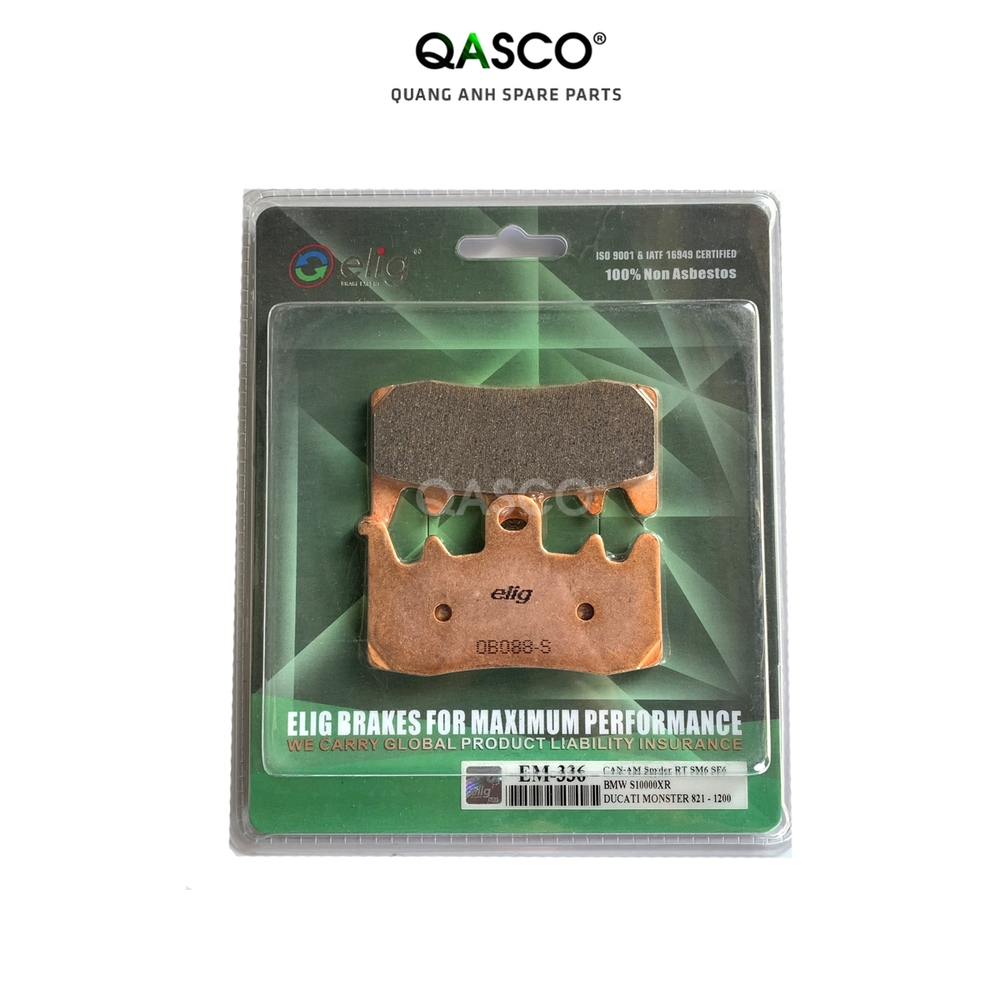 Má phanh (bố thắng) trước xe motor ELIG Sinter (cho heo Brembo) EM336