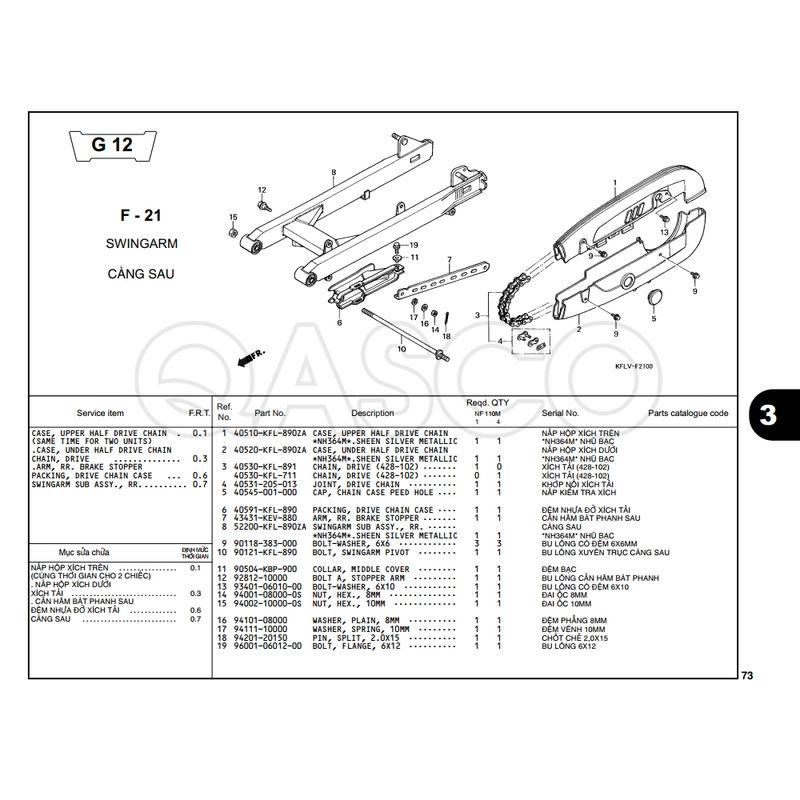 G-12 | CÀNG SAU | Future 1 (I) KFL (G-R-S) (1999-2004)