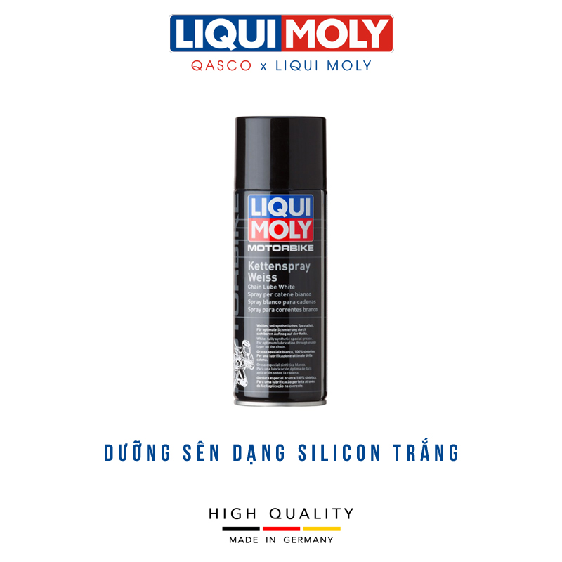 Liqui Moly 1591 Racing Spray Pour Chaîne - Lubrifiant Blanc 400 Ml, Fabriqué En Allemagne