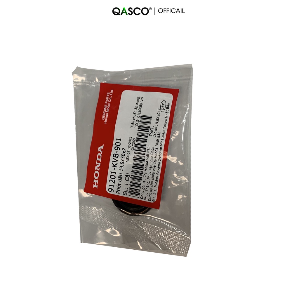 91201-KVB-901 | Phớt dầu HONDA AIR BLADE 110 / CLICK cỡ 19.8x30x7 (91201KVB901) | OIL SEAL, 19.8X30X7 (ARAI)