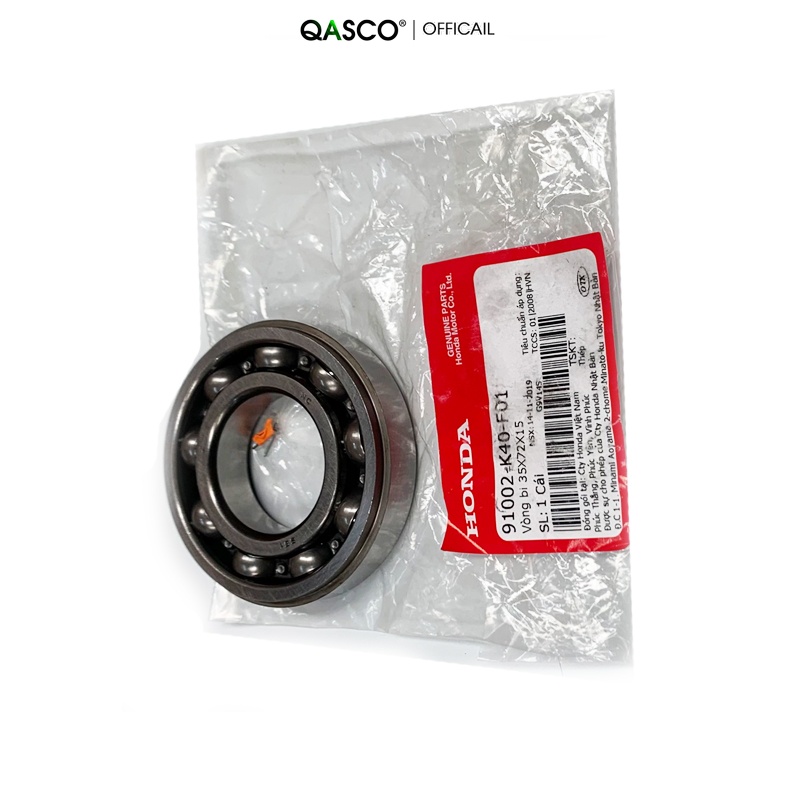 91002-K40-F01 | Vòng bi HONDA SH 125 / 150 (35X72X15) (91002K40F01) | BRG,BALL RADIAL 35X72X15