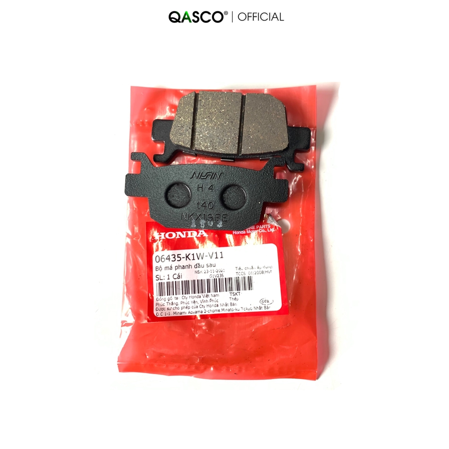 06435-K1W-V11 | Bộ má phanh dầu sau HONDA SH350i (06435K1WV11) | PAD SET,RR BRAKE