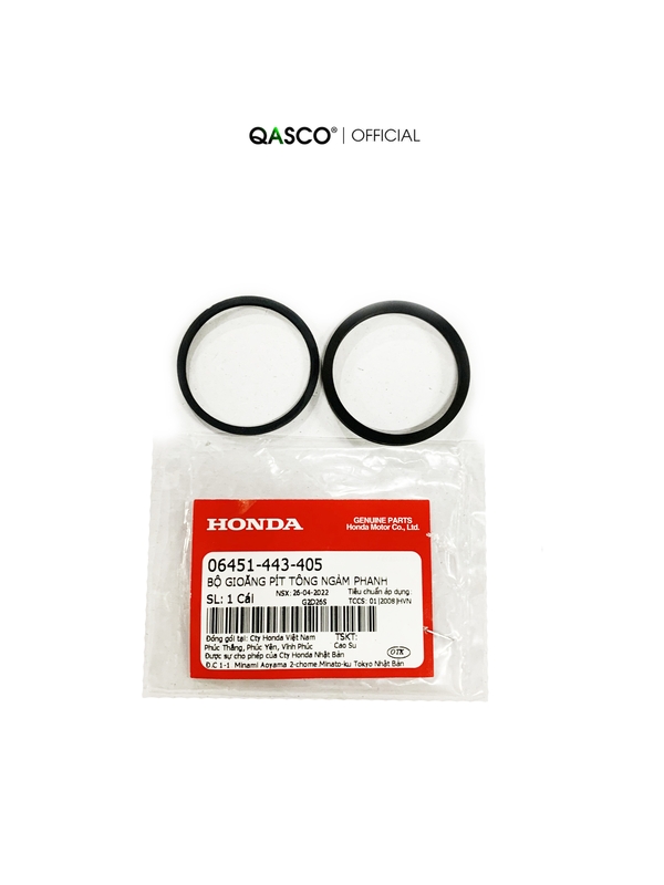 06451-443-405 | Bộ gioăng piston ngoàm phanh HONDA SH 125 / SH 150 (2009-2015) (06451443405) | SEAL SET,PISTON