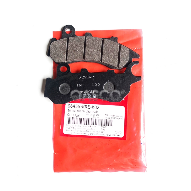 06455-KRE-K02 | Bộ má phanh trước HONDA PCX K97 (06455KREK02) | PAD SET,FR