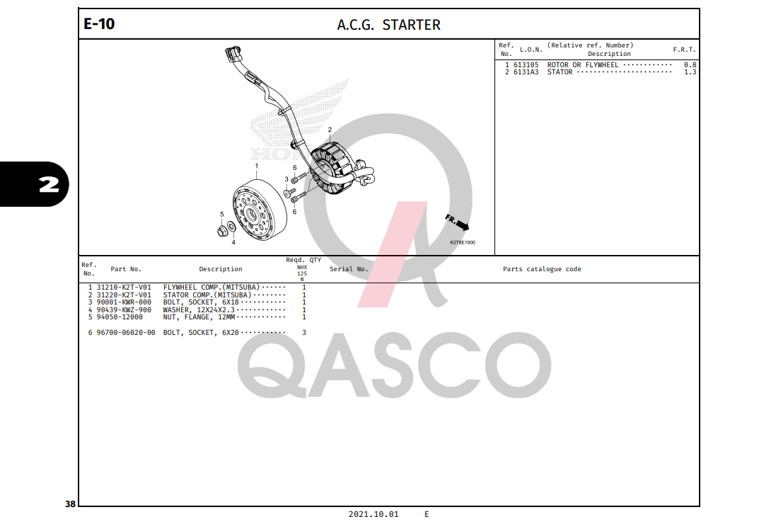 E-10 | A.C.G. STARTER | LEAD 125 (2022+)