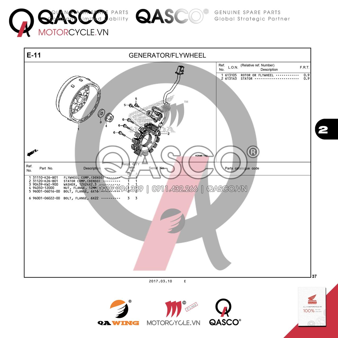 F19-40 | REAR WHEEL | MSX 125 SF