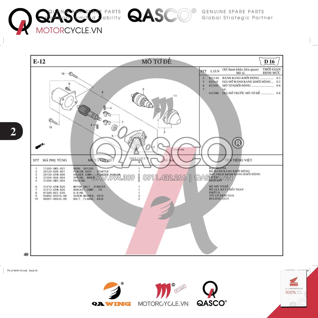 F22 | Gảm xóc sau | LEAD 110