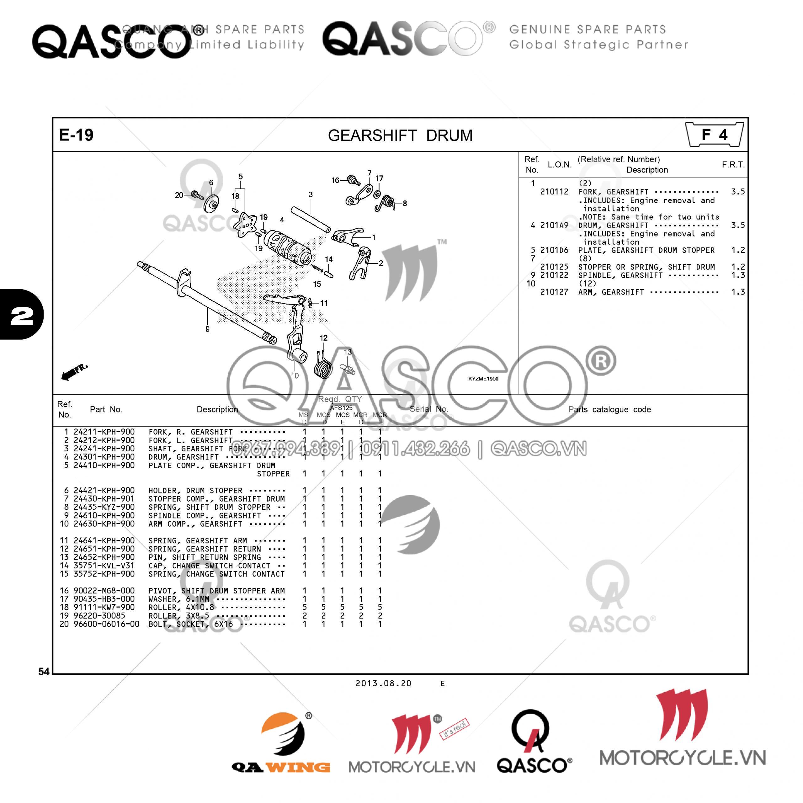 E4 | CAM CHAIN – TENSIONER | Future 125 (AFS125MSD)