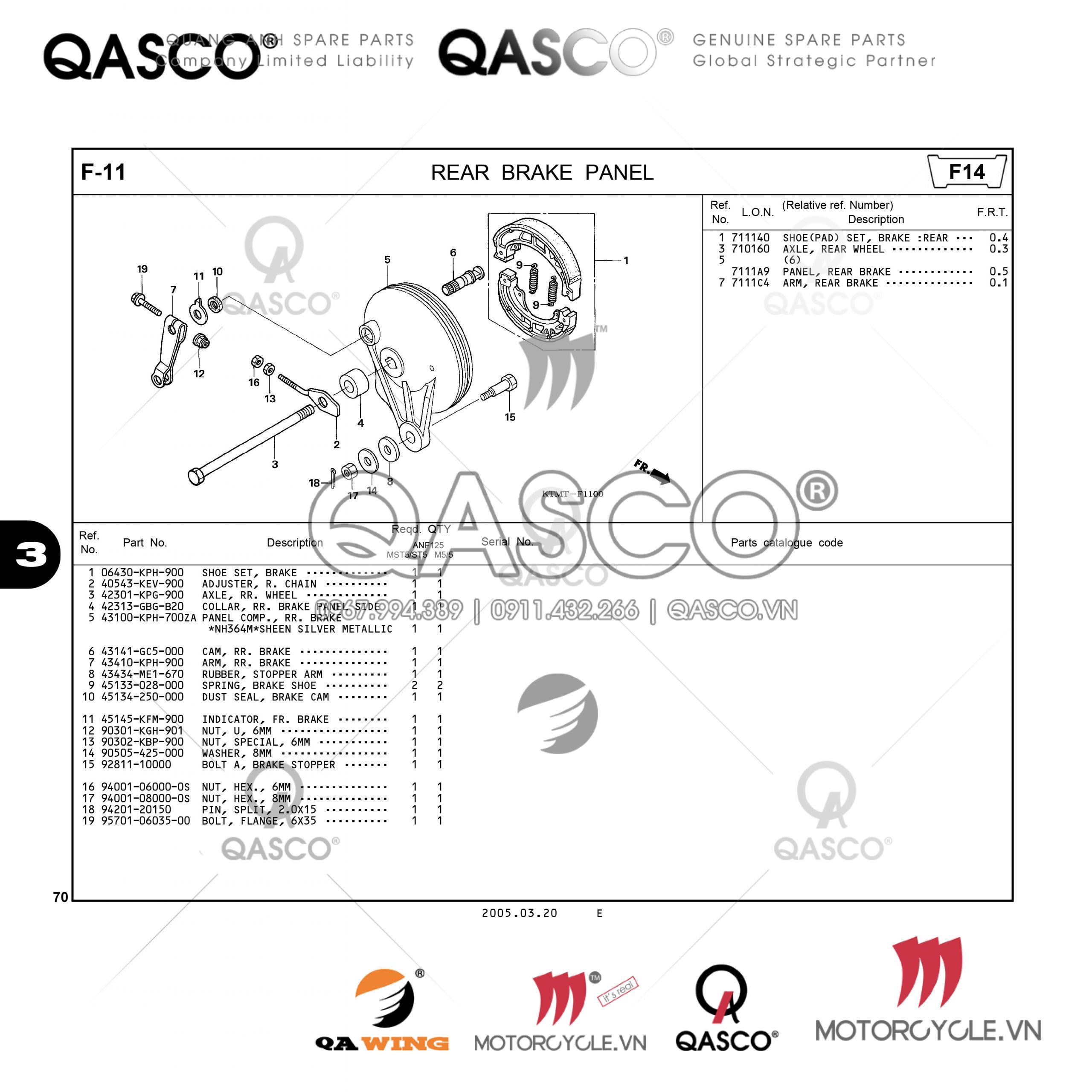 F11 | REAR BRAKE PANEL | Future NEO