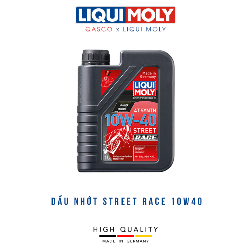 Dầu nhớt LIQUI MOLY 4T SYNTH 10W40 STREET RACE (API:SN) (20753) (1l)