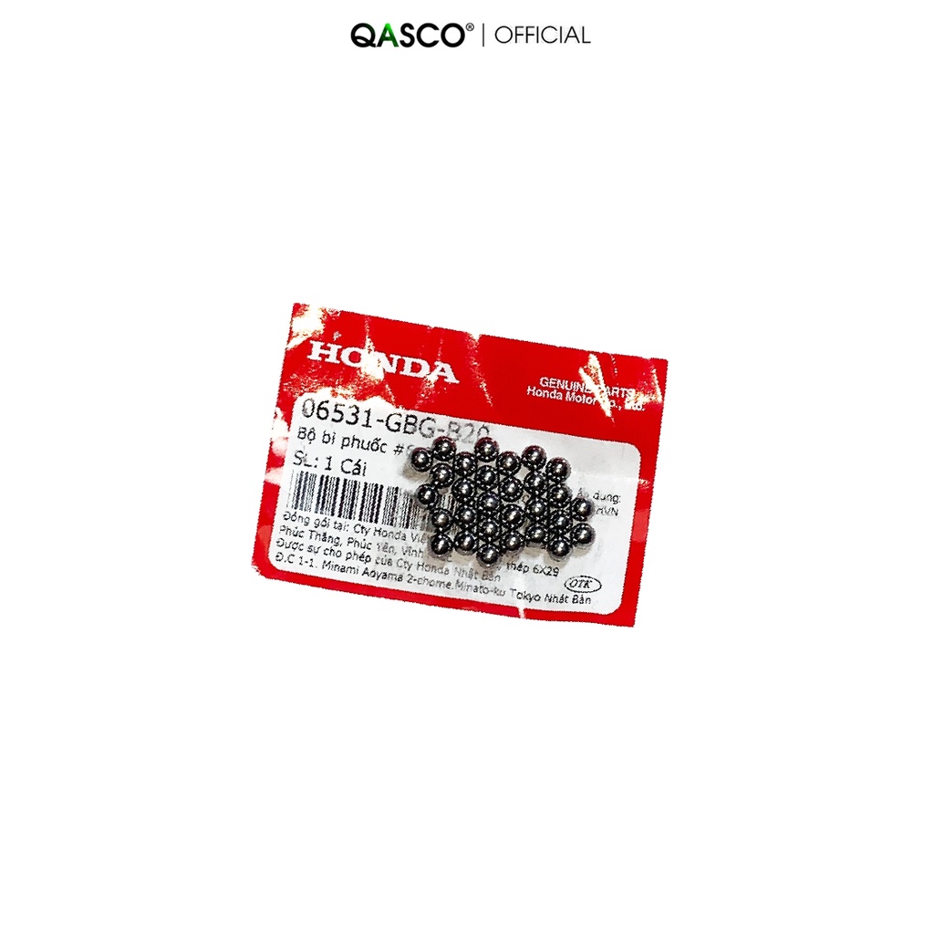 06530-GBG-B20 | Bộ bi phuốc HONDA phía trên kích cỡ 6×23 (06530GBGB20) | BALL ASSY,STEEL #6X23