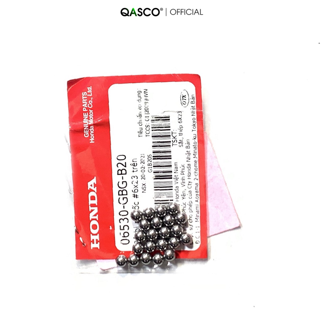 06530-GBG-B20 | Bộ bi phuốc HONDA phía trên kích cỡ 6×23 (06530GBGB20) | BALL ASSY,STEEL #6X23